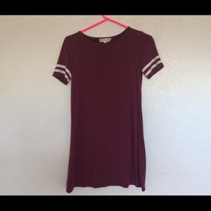 MAROON DRESS